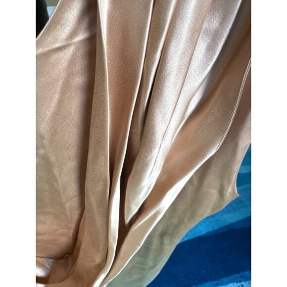 Club Monaco Rose Gold Satin Cowl Neck Dress Size 6 - Picture 5 of 5